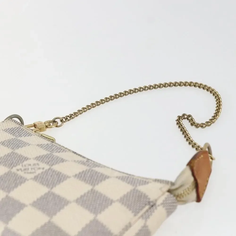 Louis Vuitton Damier Azur Mini Pochette Accessoires Pouch White
